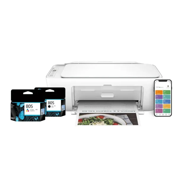 Deskjet 2820 WiFi Colour Printer - Print/Scan/Copy Ideal for Home, White