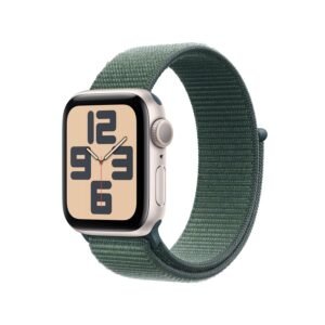 Watch SE (2nd Gen, 2023) [GPS 40mm] Smartwatch with Starlight Aluminum Case with Lake Green